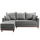 Ver imagem 4 de Sofá 3 Lugares Onix com Chaise Lado Esquerdo 230cm em Linho Cinza