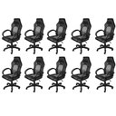 Ver imagem 1 de Kit 10 Cadeiras Gamer com Relax e Braço Estofado Raptor 3316