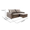 Ver imagem 3 de Sofá Retrátil e Reclinável 2 Lugares