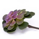 Ver imagem 2 de Suculenta Planta Artificial Verde e Rosa 14x16 Cm - D'Rossi