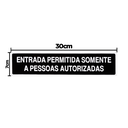 Ver imagem 2 de Combo 6 Placas De Sinalização Entrada Permitida Somente A Pessoas Autorizadas 30x7 Acesso - A-430 F9