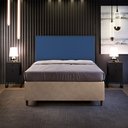 Ver imagem 2 de Cabeceira Box Casal King Com Tachas 195 cm Vicenza L02 Suede Azul - Lyam Decor