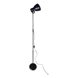 Luminária de Chão com Cúpula Articulada Gira 360 Graus para Cima e para Baixo - Preto - 2