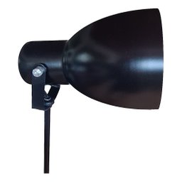 Luminária de Chão com Cúpula Articulada Gira 360 Graus para Cima e para Baixo - Preto - 4