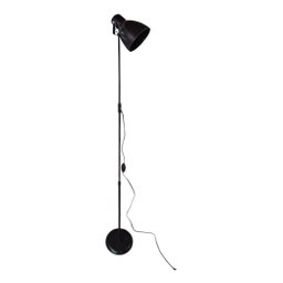 Luminária de Chão com Cúpula Articulada Gira 360 Graus para Cima e para Baixo - Preto - 1