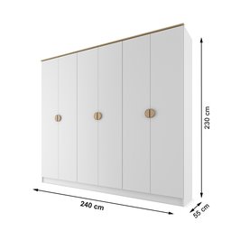 Guarda-roupa Casal 100% Mdf Bp 6 Portas 4 Gavetas Asti - 3