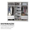 Ver imagem 7 de Guarda-roupa Casal 100% Mdf Bp 6 Portas 4 Gavetas Asti