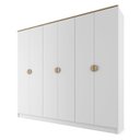 Ver imagem 6 de Guarda-roupa Casal 100% Mdf Bp 6 Portas 4 Gavetas Asti
