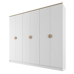 Guarda-roupa Casal 100% Mdf Bp 6 Portas 4 Gavetas Asti - 6 Guarda-roupa Casal 100% Mdf Bp 6 Portas 4 Gavetas Asti - 6