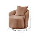 Ver imagem 4 de Poltrona Decorativa para Sala de Estar Redonda Califórnia