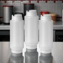 Ver imagem 2 de Kit 3 Bisnaga Invertida Tipo Fifo 550ml C Marcador P/ Molhos