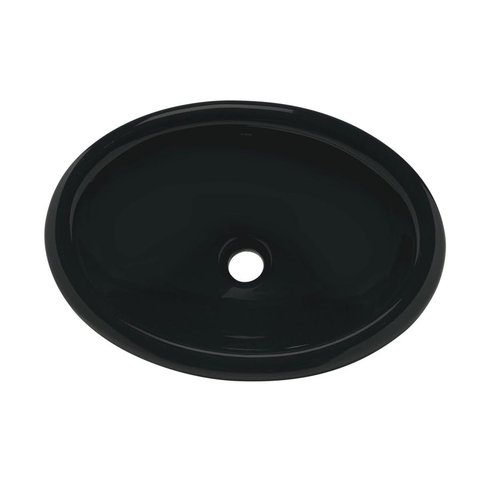 Cuba de Sobrepor Oval Preta 44 x 32cm - Icasa - IL6612
