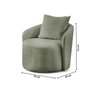Poltrona Decorativa para Sala de Estar Redonda Califórnia - 4