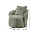 Ver imagem 4 de Poltrona Decorativa para Sala de Estar Redonda Califórnia