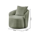 Ver imagem 4 de Poltrona Decorativa para Sala de Estar Redonda Califórnia