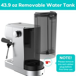 Casabrews Máquina de Espresso 20 Bar com Vaporizador de Leite (prata) - 4