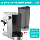 Ver imagem 4 de Casabrews Máquina de Espresso 20 Bar com Vaporizador de Leite (prata)