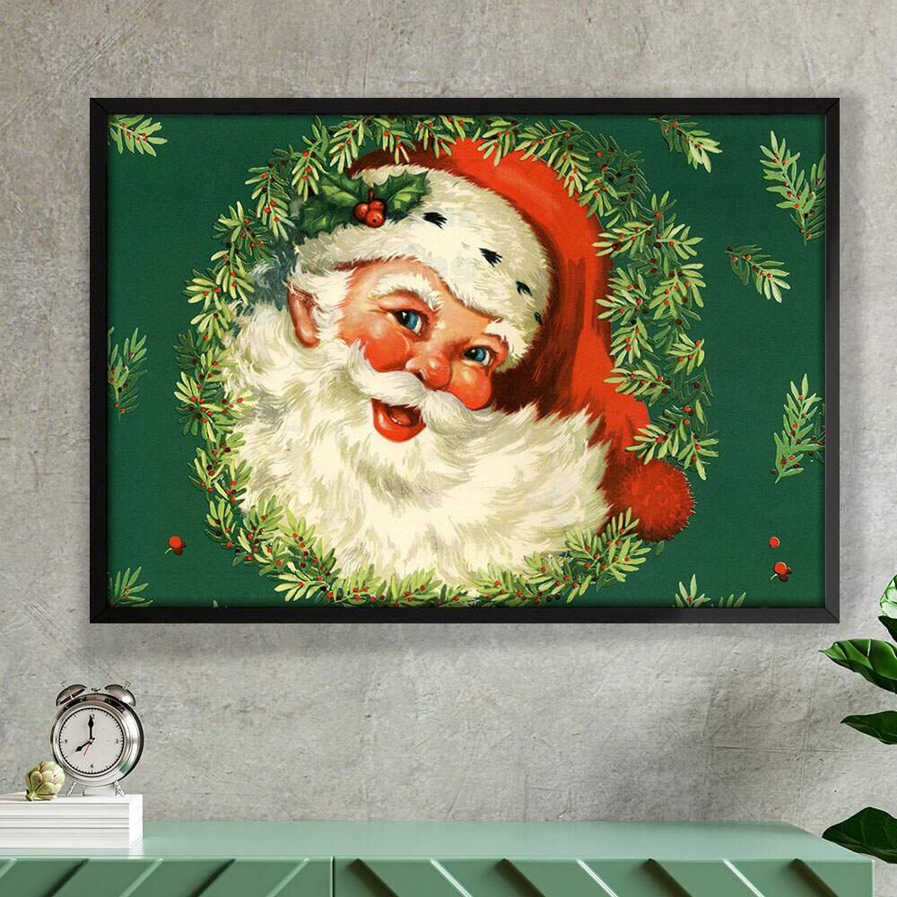 Quadro Decorativo Natal  Papai Noel-24x34Cm