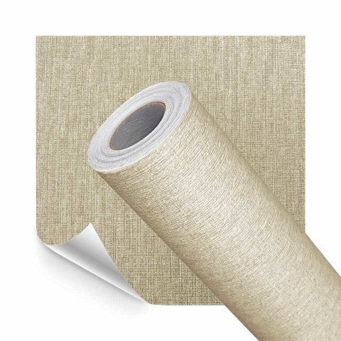 Adesivo Revestimento Vinilico Texturizado Tecido Palha 5m