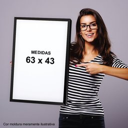 Quadro Decora Parede Sala Quarto Tendência com Moldura - 5
