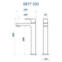 Ver imagem 2 de Misturador Mono Mesa P/ Lavatorio Bica Alta Retta Champagne 6877 Ch330