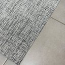 Ver imagem 2 de Tapete Passadeira Trellas França Cinza Antiderrapante Algodão e Poliéster Ideal para Sala Quarto Dec