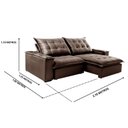 Ver imagem 3 de Sofá Retrátil e Reclinável 2 Lugares