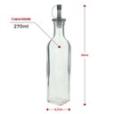 Ver imagem 3 de Kit 6 Garrafas de Vidro para Azeite ou Vinagre 270ml com Bico Dosador e Tampa Lyor
