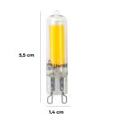 Ver imagem 2 de Lâmpada Led G9 Cob 4w 2700k 127v 320lm Halopin Vidro Irc80 Luminatti St1907