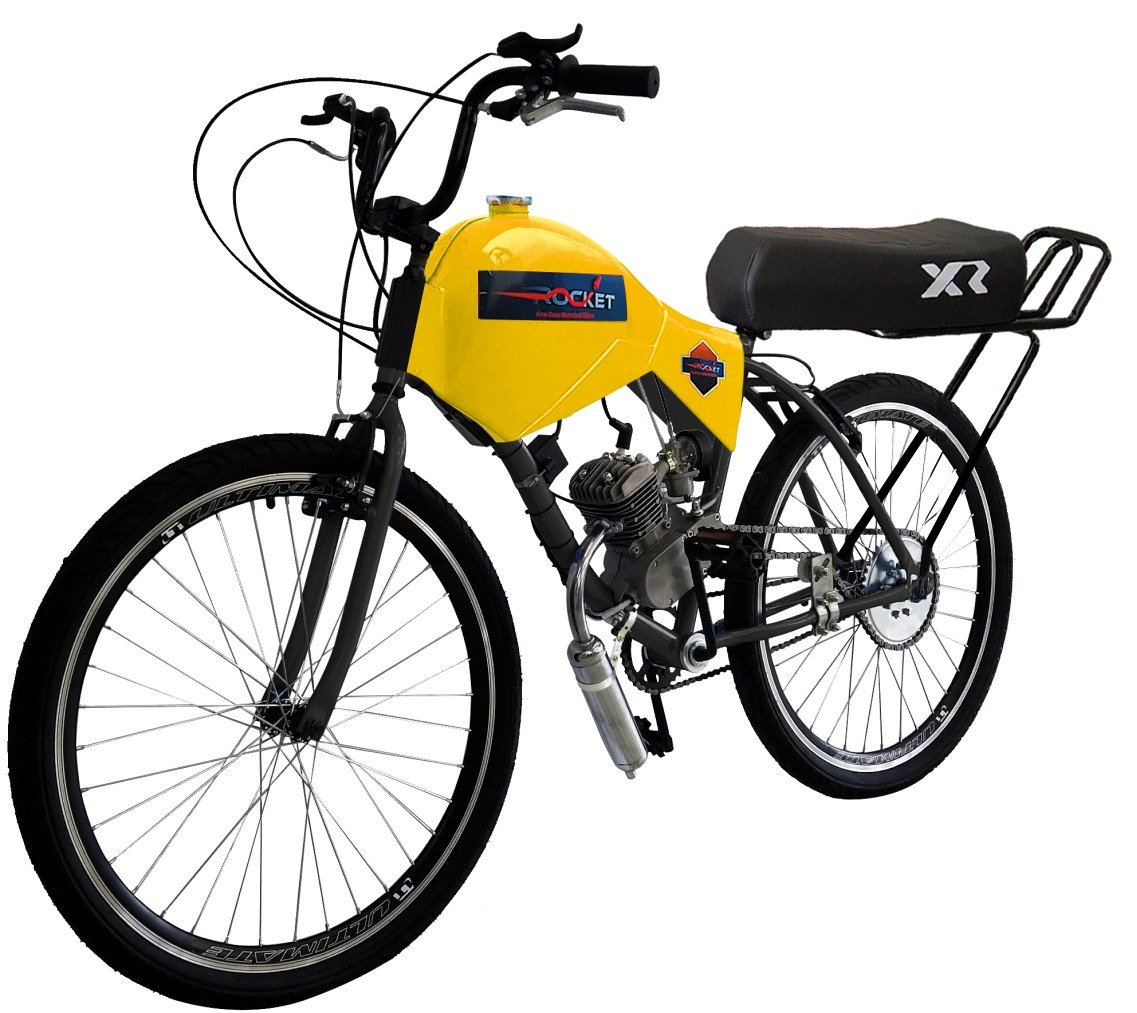 Bicicleta Motorizada 80cc com Carenagem Banco XR Rocket