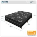 Ver imagem 3 de Cama Box Preta + Colchão Viúva Andes Liso Preto Espuma D20 128x188x49cm