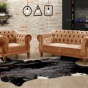 Ver imagem 1 de Sofá 2 e 1 Lugares Duquesa Decoração Sala Recepção Retrô