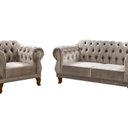 Ver imagem 2 de Sofá 2 e 1 Lugares Duquesa Decoração Sala Recepção Retrô