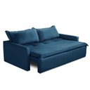 Ver imagem 7 de Sofá sem Caixa Retrátil e Reclinável 1,65m com Molas Luzia Suede Azul Madelina Decor