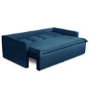 Ver imagem 4 de Sofá sem Caixa Retrátil e Reclinável 1,65m com Molas Luzia Suede Azul Madelina Decor