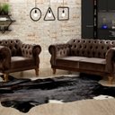 Ver imagem 1 de Sofá 2 e 1 Lugares Duquesa Decoração Sala Recepção Retrô