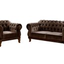 Ver imagem 2 de Sofá 2 e 1 Lugares Duquesa Decoração Sala Recepção Retrô