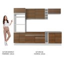 Ver imagem 6 de Armário de Cozinha Completa 290cm Branco/Rustic Vicenza Madesa 12
