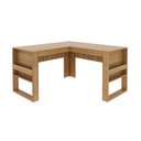 Ver imagem 6 de Escrivaninha Mesa para Escritório em L Angular 136 Cm Cor:amêndoa