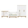 Quarto de Bebê Completo com Guarda Roupa Cômoda e Berço 100% Mdf Kakau Retrô Espresso Móveis - 3