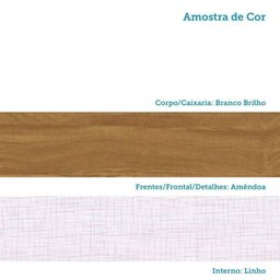 Quarto de Bebê Completo com Guarda Roupa Cômoda e Berço 100% Mdf Kakau Retrô Espresso Móveis - 15
