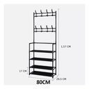 Ver imagem 6 de Estante 4 Prateleiras Guarda Roupa Sapateira Grande Organizador Cabideiro Portatil