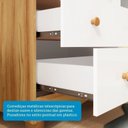 Ver mais imagens de Quarto de Bebê Completo Berço, Cômoda e Guarda Roupa MDF Mimo Espresso Móveis Branco Brilho/Amêndoa