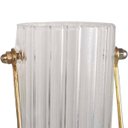 Ver imagem 4 de Vaso Vidro Cone Plissado Transparente com Alça 20x6,5cm Bekasa W0434