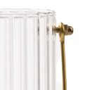 Ver imagem 6 de Vaso Vidro Cone Plissado Transparente com Alça 20x6,5cm Bekasa W0434