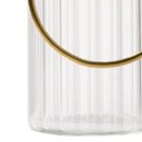 Ver imagem 7 de Vaso Vidro Cone Plissado Transparente com Alça 20x6,5cm Bekasa W0434