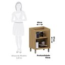 Ver imagem 3 de Balcão de Cozinha 60cm 2 Pts Elegance Luciane Móveis Freijó/freijó Brasil
