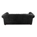 Ver imagem 4 de Conjunto c/ 2 Sofás Chesterfield Capitone Luis XV Vicenzo Couro Eco Preto 1,80M / Decoracao, sala tv