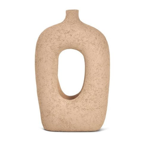 Vaso Decorativo em Poliresina Bege 34cm 17464 Mart