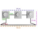 Ver imagem 2 de Toalheiro Ferro e Madeira Artesanal Flores Cor Branco